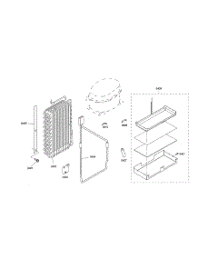 Evaporator / Drain Pan parts for Thermador Side-By-Side Refrigerator KBUIT4855E/04 from AppliancePartsPros.com