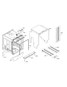 Tub / Sealing parts for Bosch Dishwasher SHP865WF6N/01 from AppliancePartsPros.com