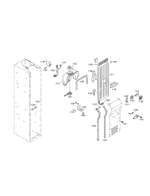 Fan Motor / Air Duct parts for Thermador Side-By-Side Refrigerator KBUIT4855E/04 from AppliancePartsPros.com