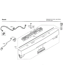 Control Panel parts for Bosch Dishwasher SHS5AVF6UC/22 from AppliancePartsPros.com