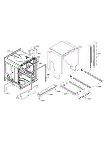 Tub parts for Bosch Dishwasher SHS863WD2N/10 from AppliancePartsPros.com