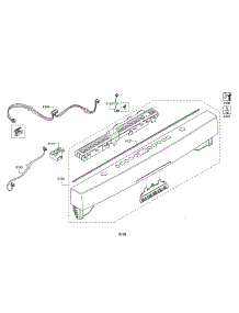 Facia Panel parts for Bosch Dishwasher SHS863WD2N/10 from AppliancePartsPros.com
