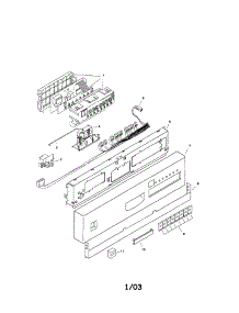 Fascia Panel parts for Bosch Dishwasher SHI6805UC/06 from AppliancePartsPros.com