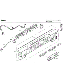 Control Panel parts for Bosch Dishwasher SHP65TL2UC/02 from AppliancePartsPros.com