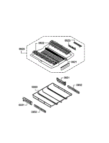 Cutlery Drawer parts for Bosch Dishwasher SHEM78WH5N/32 from AppliancePartsPros.com
