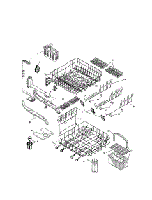 Racks parts for Bosch Dishwasher SHU5312UC/06 from AppliancePartsPros.com