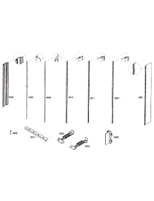 Trim parts for Thermador Refrigerator T24IR70NSP/11 from AppliancePartsPros.com