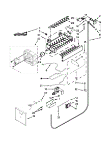 Ice Maker Parts parts for Jenn-Air Side-By-Side Refrigerator JS42NXFXDW05 from AppliancePartsPros.com