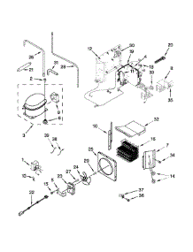 Upper Unit Parts parts for Jenn-Air Side-By-Side Refrigerator JS42NXFXDW05 from AppliancePartsPros.com