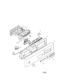 Fascia Panel parts for Bosch Dishwasher SHU5315UC/11 from AppliancePartsPros.com
