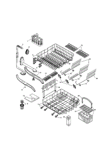 Racks parts for Bosch Dishwasher SHU5315UC/11 from AppliancePartsPros.com