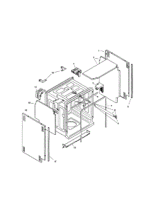 Tank Assembly parts for Bosch Dishwasher SHU5315UC/11 from AppliancePartsPros.com