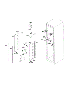Lighting parts for Thermador Refrigerator T24IR70NSP/20 from AppliancePartsPros.com