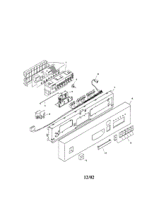 Fascia Panel parts for Bosch Dishwasher SHU5315UC/12 from AppliancePartsPros.com