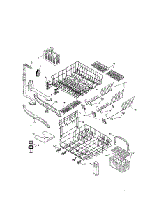 Racks parts for Bosch Dishwasher SHU5315UC/12 from AppliancePartsPros.com