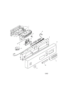 Fascia Panel parts for Bosch Dishwasher SHU5316UC/06 from AppliancePartsPros.com