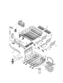Racks parts for Bosch Dishwasher SHU5316UC/06 from AppliancePartsPros.com