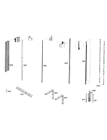 Trim parts for Thermador Refrigerator T24IR70NSP/40 from AppliancePartsPros.com