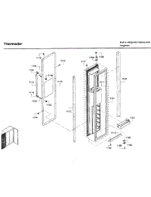 Door Asy 2 parts for Thermador Side-By-Side Refrigerator T42BD820NS/02 from AppliancePartsPros.com