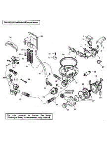 Component Assy parts for Bosch Dishwasher SHU53E06UC/14 from AppliancePartsPros.com