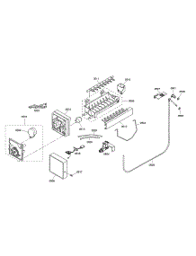 Ice Maker / Motor parts for Thermador Side-By-Side Refrigerator KBUIT4855E/03 from AppliancePartsPros.com