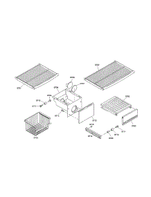 Wire Shelf / Ice Container parts for Thermador Side-By-Side Refrigerator KBUIT4855E/03 from AppliancePartsPros.com