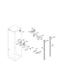 Diffuser / Air Duct parts for Thermador Side-By-Side Refrigerator KBUIT4855E/05 from AppliancePartsPros.com