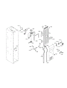 Fan Motor / Air Duct parts for Thermador Side-By-Side Refrigerator KBUIT4855E/05 from AppliancePartsPros.com