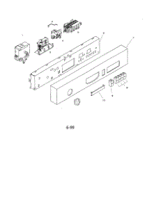 Fascia Panel parts for Bosch Dishwasher SHU4006UC/06 from AppliancePartsPros.com