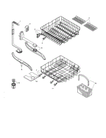 Racks parts for Bosch Dishwasher SHU4006UC/06 from AppliancePartsPros.com