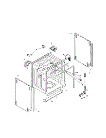Tank Assembly parts for Bosch Dishwasher SHU4306UC/12 / FD 8003 from AppliancePartsPros.com