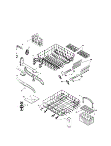 Racks parts for Bosch Dishwasher SHU4306UC/12 / FD 8003 from AppliancePartsPros.com