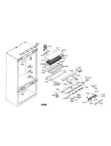 Refrigerator Section parts for Thermador Bottom-Mount Refrigerator T36IB70CSS/01 from AppliancePartsPros.com