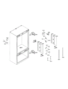Lighting parts for Thermador Bottom-Mount Refrigerator T36IB70CSS/01 from AppliancePartsPros.com