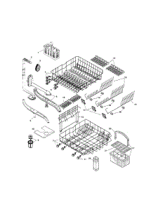Racks parts for Bosch Dishwasher SHU4316UC/12 from AppliancePartsPros.com