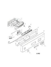 Fascia Panel parts for Bosch Dishwasher SHU4316UC/12 from AppliancePartsPros.com
