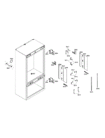Lighting parts for Thermador Bottom-Mount Refrigerator T36IB70NSP/04 from AppliancePartsPros.com