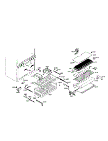 Evaporator / Baskets parts for Thermador Bottom-Mount Refrigerator T36IT70NNP/04 from AppliancePartsPros.com