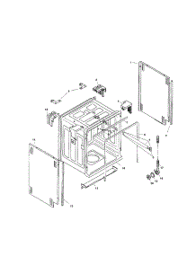 Tank Assembly parts for Bosch Dishwasher SHU4326UC/12 from AppliancePartsPros.com