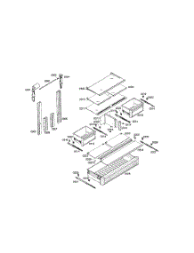 Shelves / Drawers parts for Thermador Bottom-Mount Refrigerator T36IT70NNP/04 from AppliancePartsPros.com