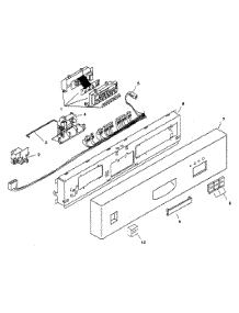 Fascia Panel parts for Bosch Dishwasher SHU3326UC/11 from AppliancePartsPros.com