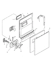 Door Assy parts for Bosch Dishwasher SHU3326UC/11 from AppliancePartsPros.com
