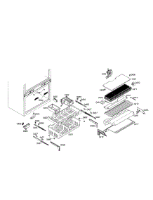Evaporator / Baskets parts for Thermador Bottom-Mount Refrigerator T36IT70PNS/01 from AppliancePartsPros.com