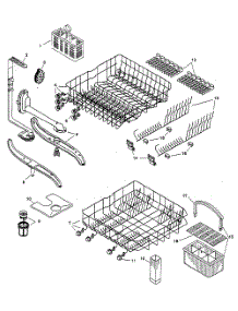 Racks parts for Bosch Dishwasher SHU3326UC/11 from AppliancePartsPros.com