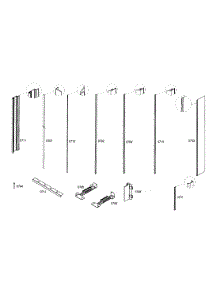 Profile Stripe parts for Thermador Bottom-Mount Refrigerator T36IT70PNS/01 from AppliancePartsPros.com