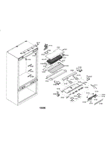 Refrigerator Section parts for Thermador Bottom-Mount Refrigerator T36IT70PNS/01 from AppliancePartsPros.com