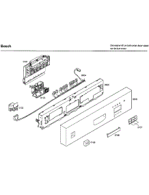 Control Panel parts for Bosch Dishwasher SHU33A02UC/36 from AppliancePartsPros.com