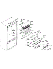 Refrigerator 1 parts for Thermador Bottom-Mount Refrigerator T36IT71FN/01 from AppliancePartsPros.com