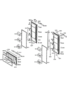 Doors Assy parts for Thermador Bottom-Mount Refrigerator T36IT71FN/23 from AppliancePartsPros.com