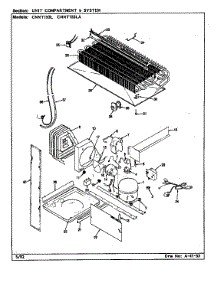 Unit Compartment & System parts for Maytag Refrigerator CNNT153LA/CF06A from AppliancePartsPros.com
